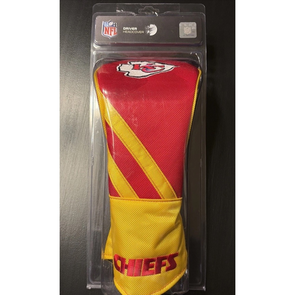 NFL Kansas City Chiefs Golf Driver Head Cover, New In Box Officially Licensed
